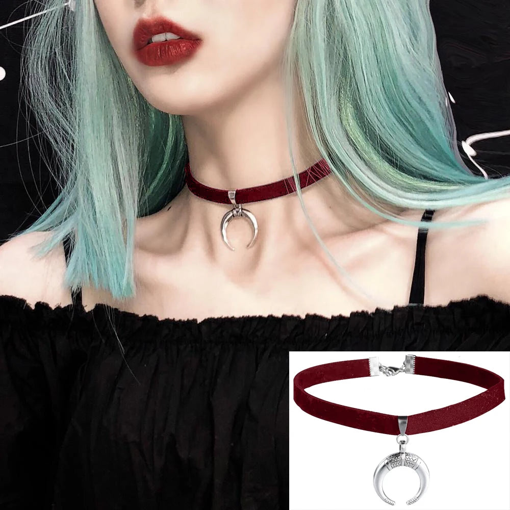 Girl Black Lace Choker Necklace For Women Trendy Neck Chain Collarbone Necklaces Punk Lolita Gothic jewelry For Girls Vintage