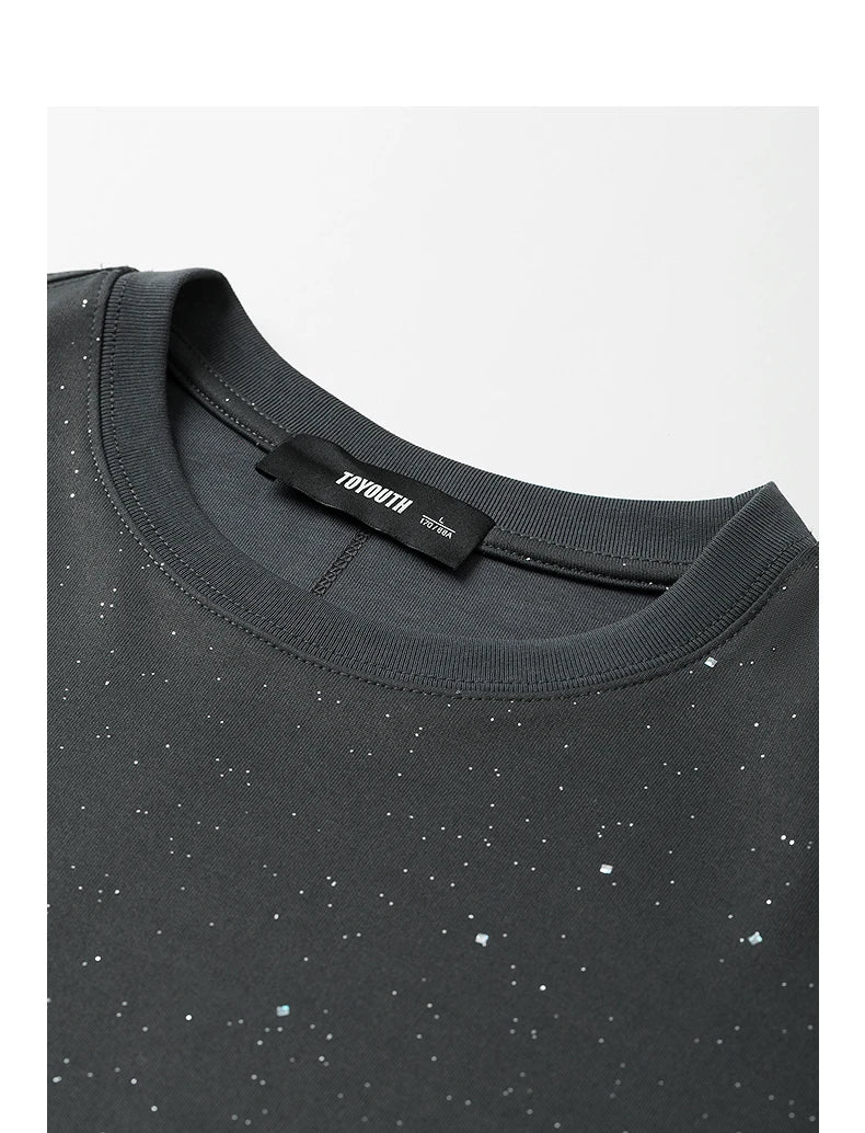 TOYOUTH Women Short Sleeve T shirt 2025 Spring New Tops 8521010