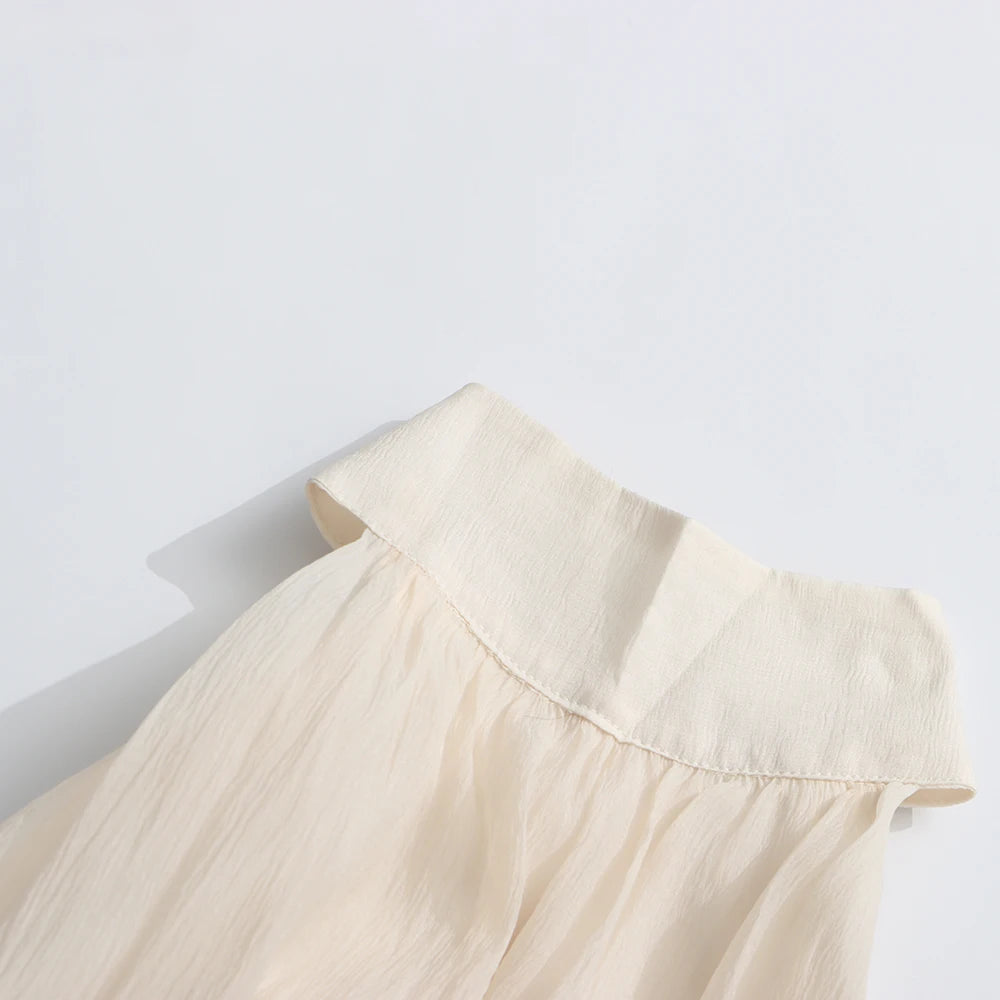 TWOTWINSTYLE Solid Slimming Long Dresses For Women O Neck Sleeveless High Waist Temperament Dress Female Fashion Style Clothes