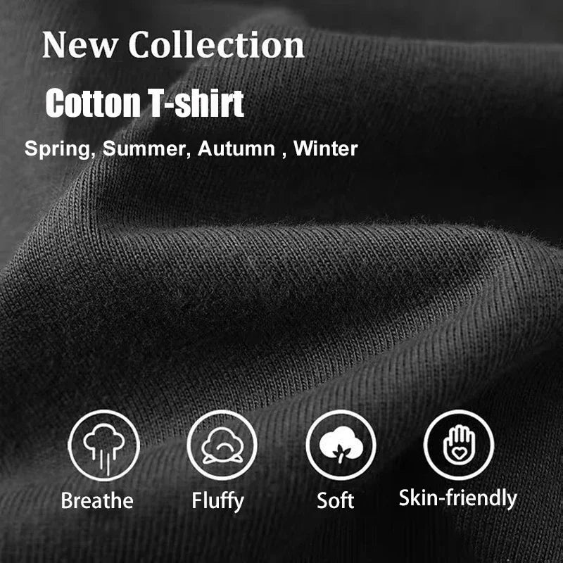 T-shirts for Men High Quality Short Sleeve Tee Man T Shirt Cotton Men's T-shirts New Oversize T-shirt Tops Tees Clothing