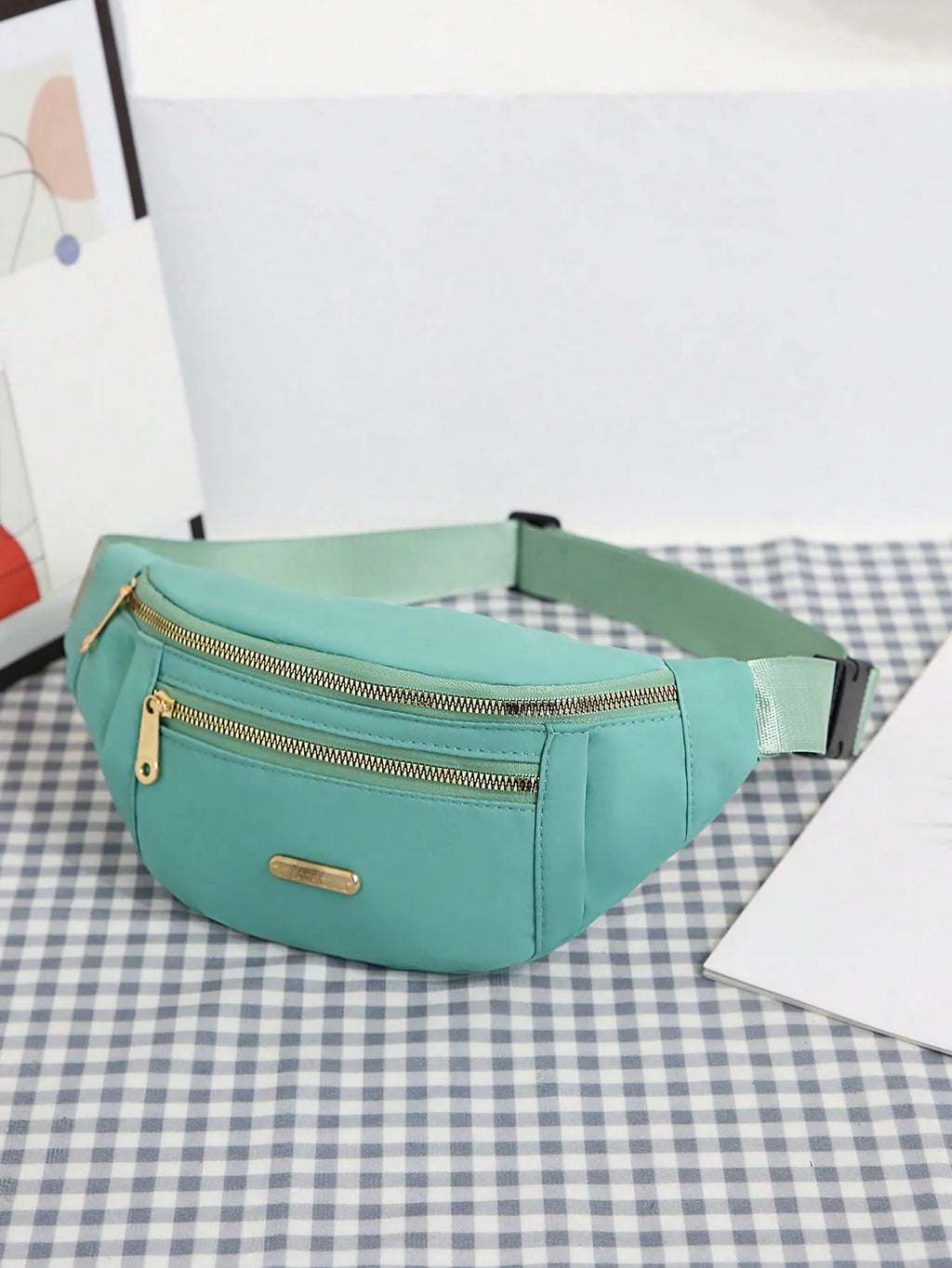 Women Sports Waist Bag Multi-Layer Fanny Pack Phone Essentials during Outdoor Activities Crossbody Purse Sports Chest Bag