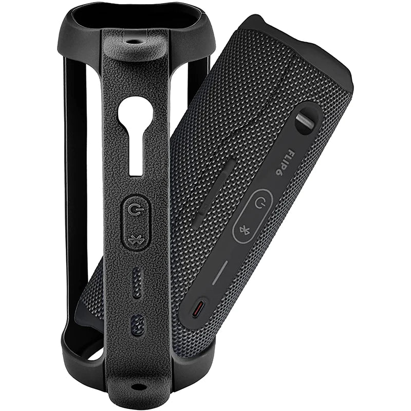 ZOPRORE Silicone Sling Speaker Case Cover for JBL Flip 6 Portable Soft Protective Case for JBL Flip6 Wireless Bluetooth Speaker