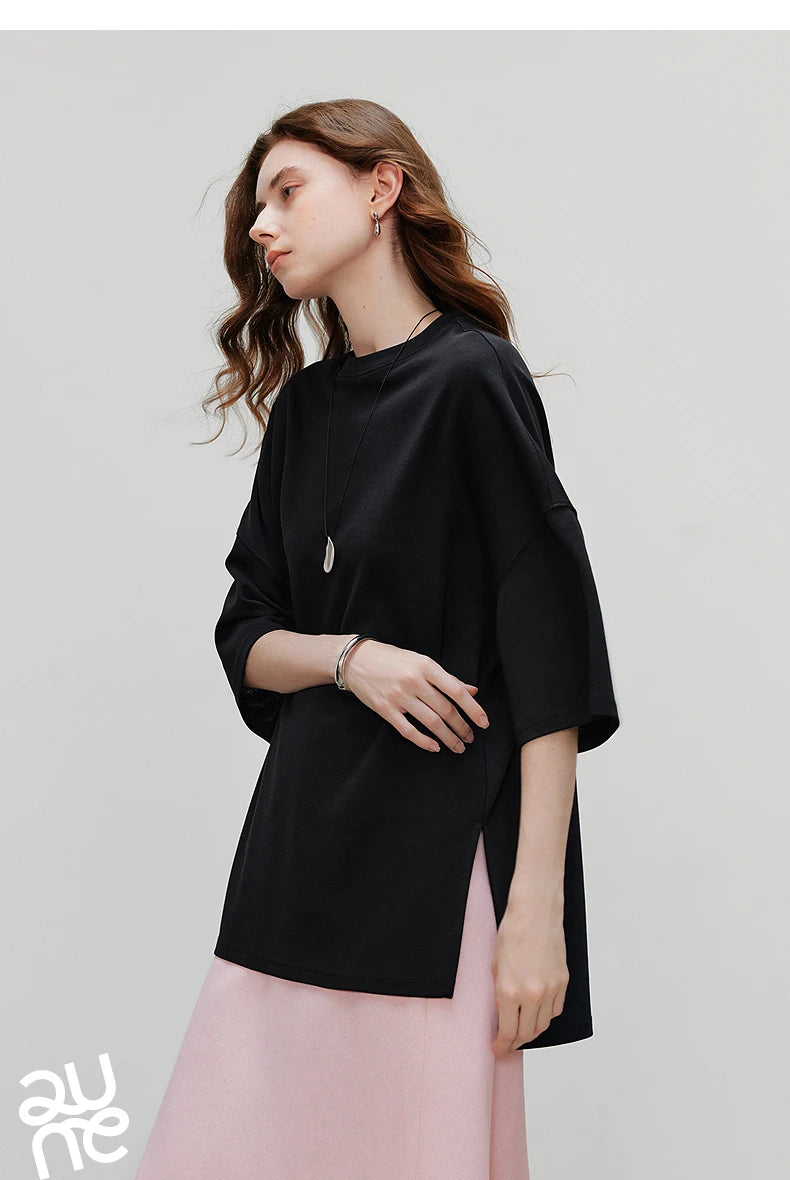 TOYOUTH Women Short Sleeve T shirt 2025 Spring New Tops 8521010