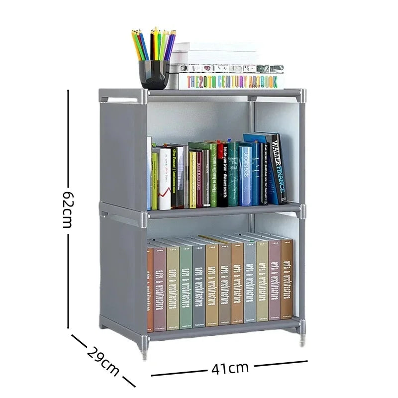 Simple Bookshelf Easy Assembly Bookcase Can Be Moved Children's Debris Rack Home Furniture Book Shelf Storage Locker Holders