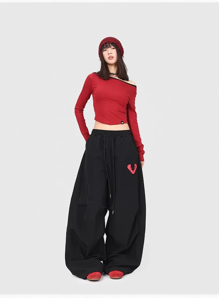 CBXLAB Street Dance Women' s Black snake hip hop quick-drying long pants jazz spicy girl casual pants kpop sports pants trendy
