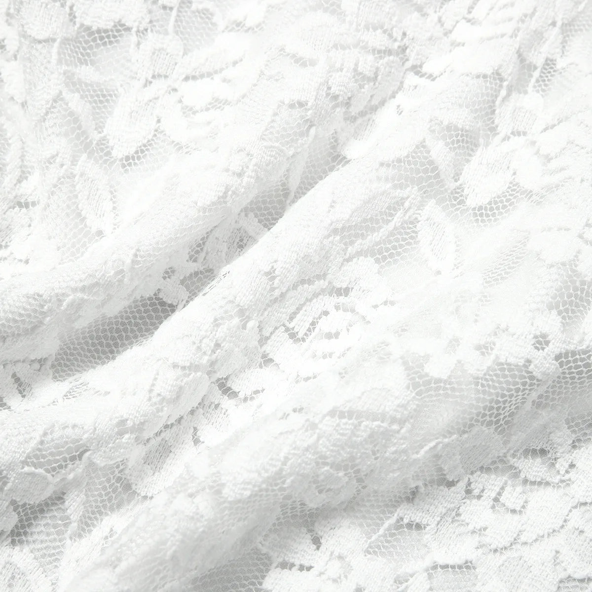 Women Elegant White Lace V-Neck Bodysuits Sexy One Piece Fitted Bodyshaper Jumpsuits Long Sleeves Shapewear Slimming Waist Tops