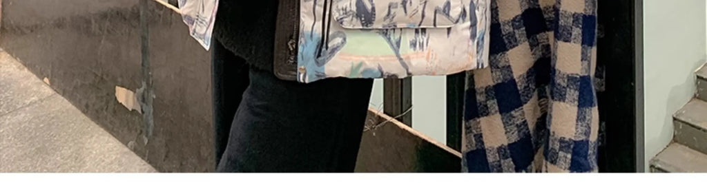 Down Jacket Fashion Short Women's Autumn and Winter Thickened Warm Windproof Warm Loose Hooded Straight Cartoon Anime Print 1Pc