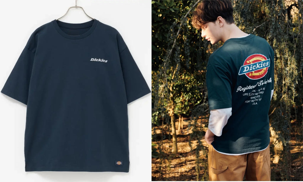 Dickies Print Trendy Printed Brand Pure Cotton T-shirt Short Sleeve Unisex New Round Neck Versatile Loose T-shirt