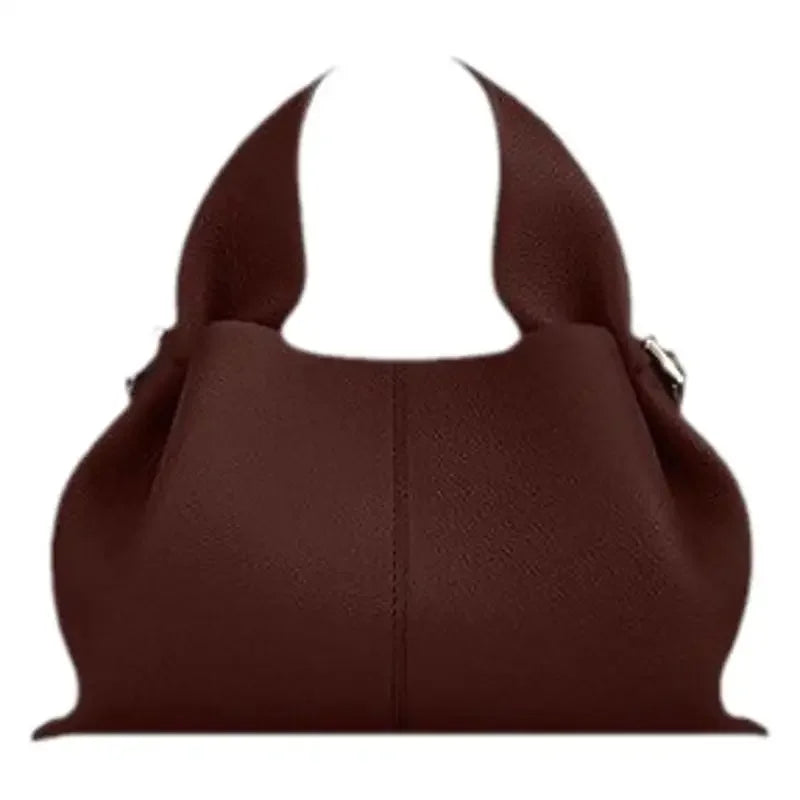 Cloud Dumpling Soft Leather Shoulder Crossbody Bag Unique Design Handbag Popular Fashion Small Niche Design Crossbody Bag