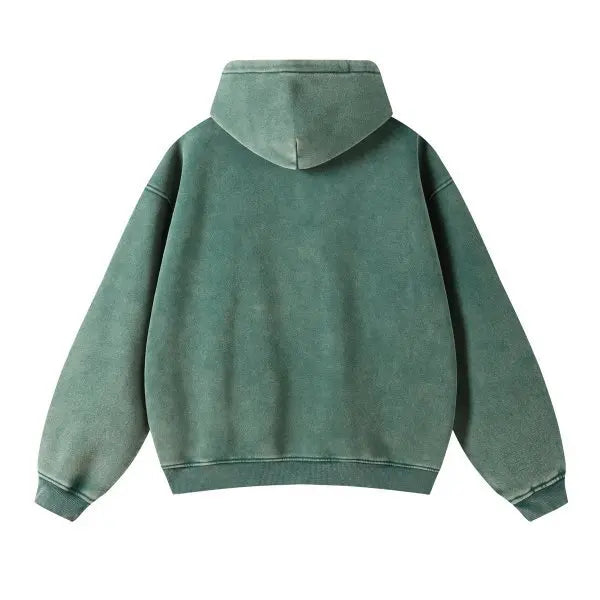 MAQVOB High Quality Luxury Apparel Street Wear Wholesale Euro US Size Spring Autum Full Up Zipper Washed Batik Dye Hoodie