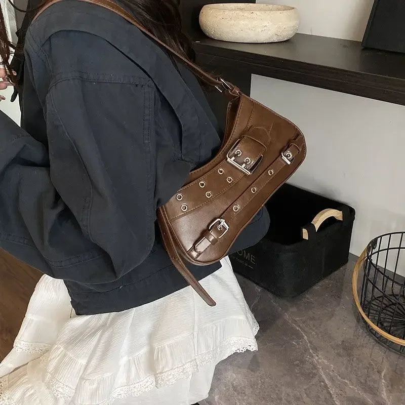 Retro Women's Autumn Winter New Small Batch Design Crossbody Bag Versatile Fashion Sensation Single Shoulder Underarm Bag