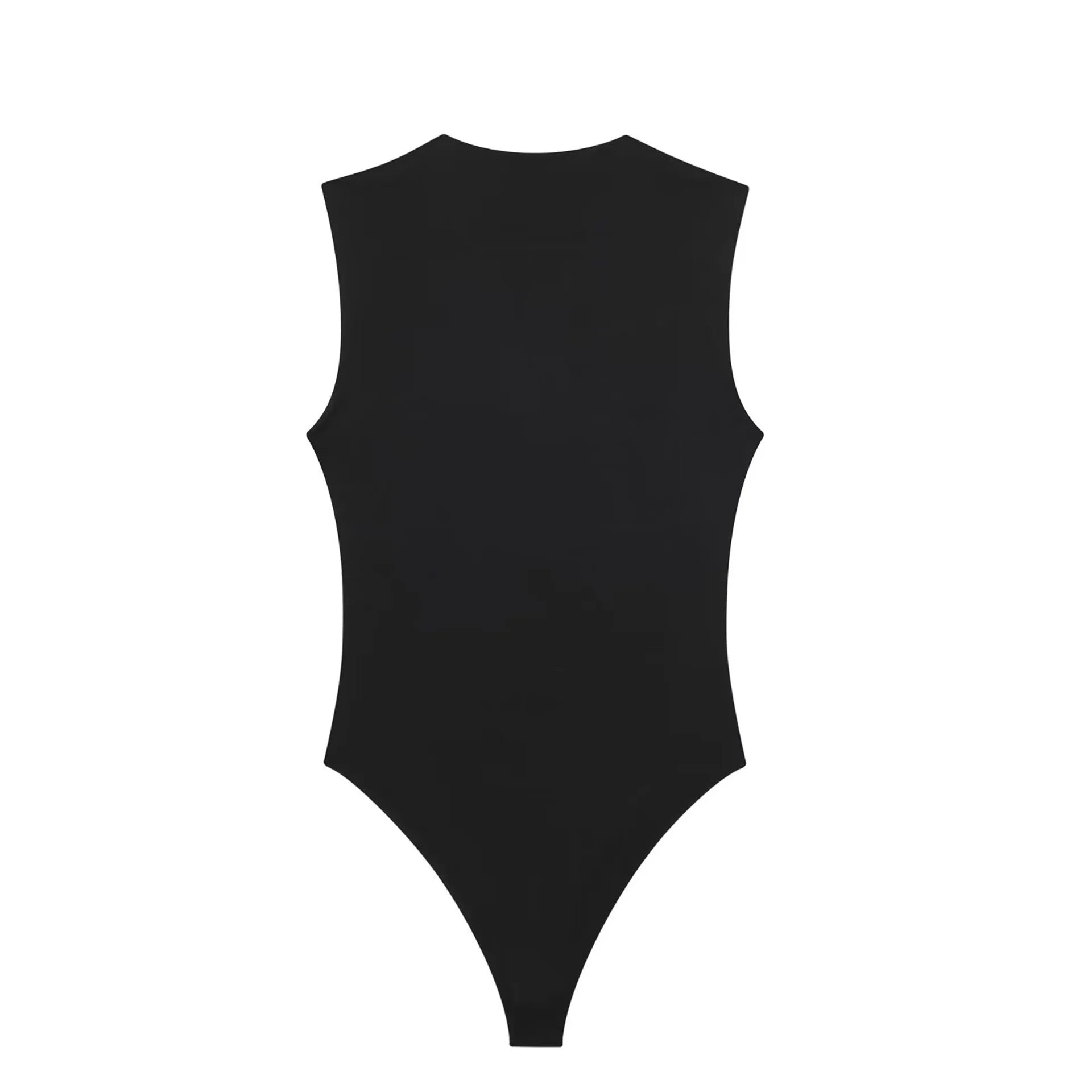 Black Body Woman Sleeveless White Bodysuit Women Square Neck Summer One Piece Swimsuits Sexy Lingerie Women's Bodysuit