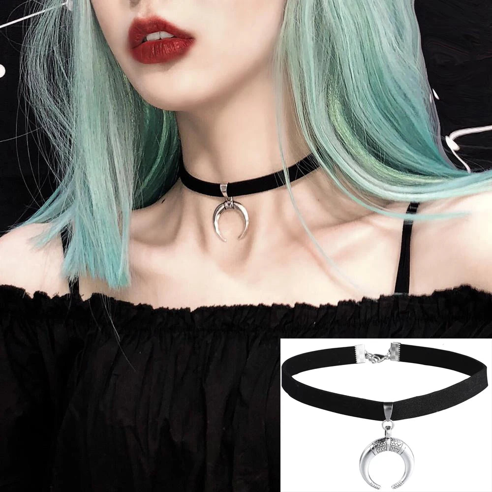 Girl Black Lace Choker Necklace For Women Trendy Neck Chain Collarbone Necklaces Punk Lolita Gothic jewelry For Girls Vintage