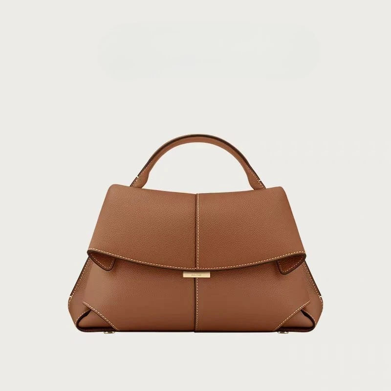 French niche hand-held diagonal cross women's bag new trend Mokki series fashionable pleated smile bag