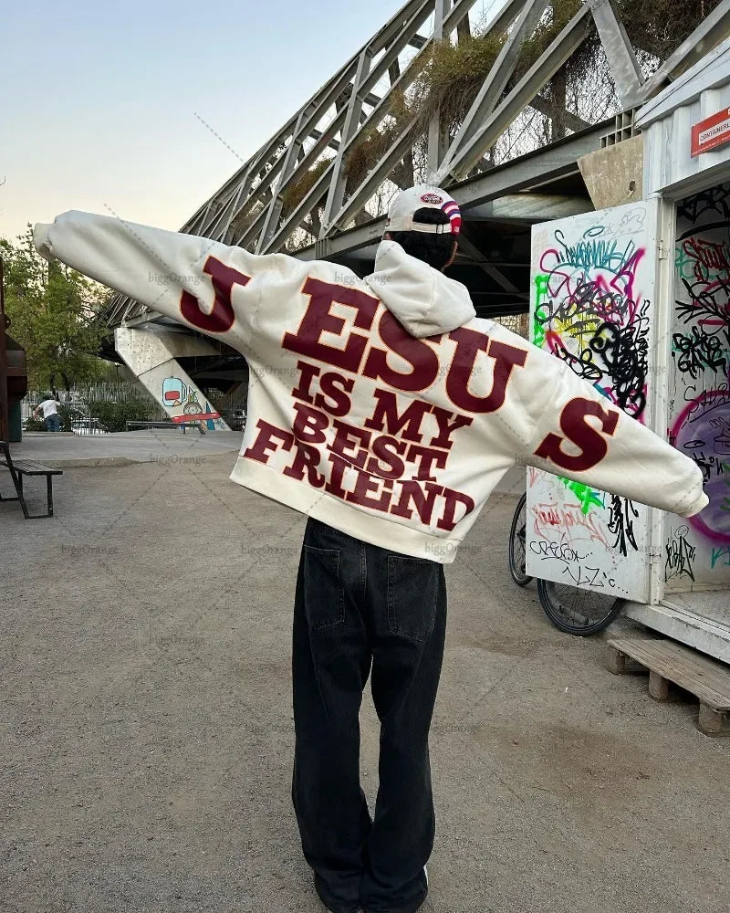 American Personalized Letter Print Loose Fashion Hoodie Women Y2K gothic Retro Harajuku Casual Versatile Oversized SweatshirtMen