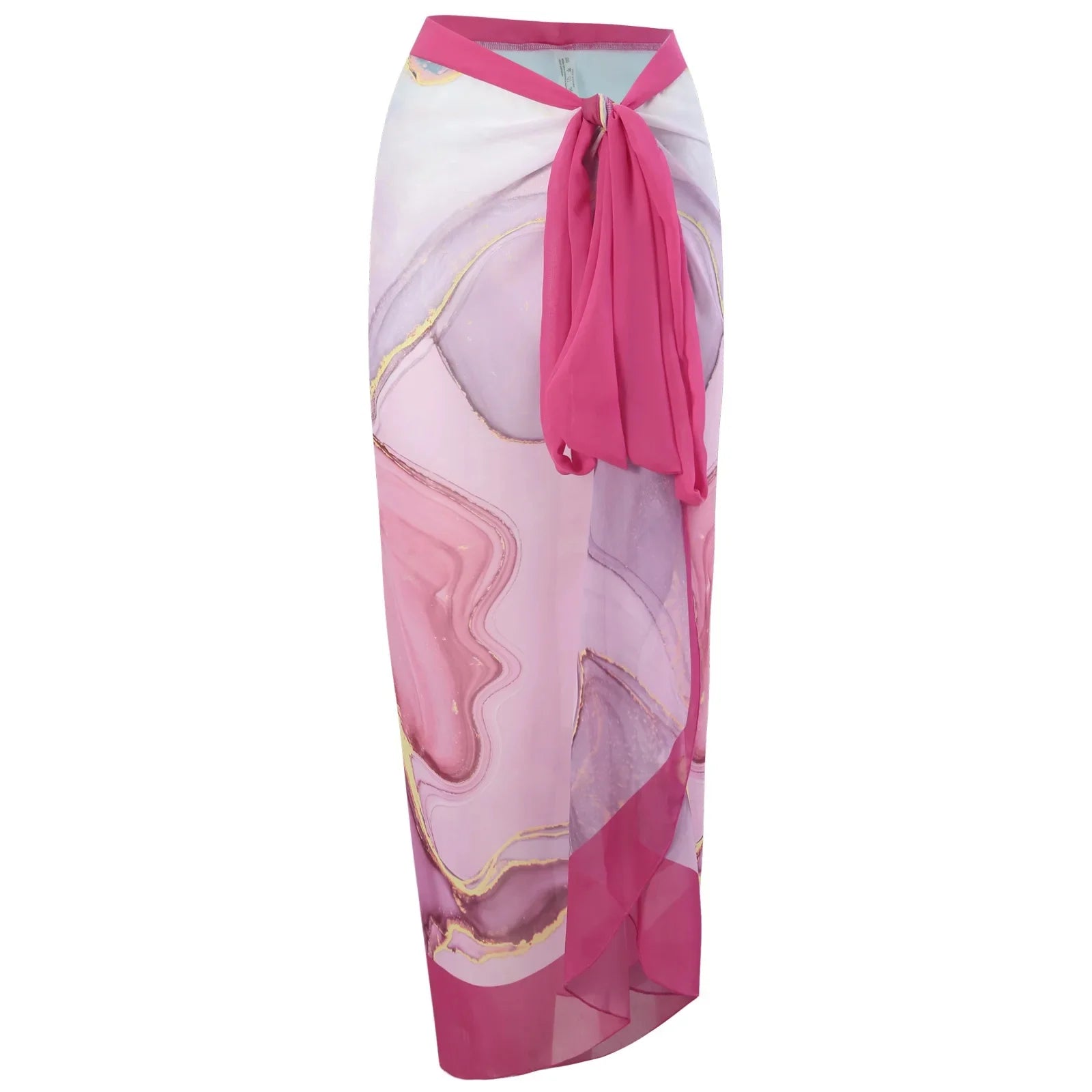 Retro One-Piece Swimsuit Set for Women with Chiffon Skirt Conservative Sexy Swimwear New 2025 Cross-Border AE Stock