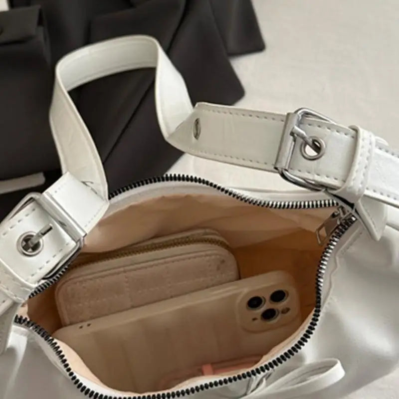 D0LF Shoulder Bag for Women Girls Trendy Evening Clutch Purse Pu Leather Under the Arm Purses Slings Bag Handbag Saddles Bag