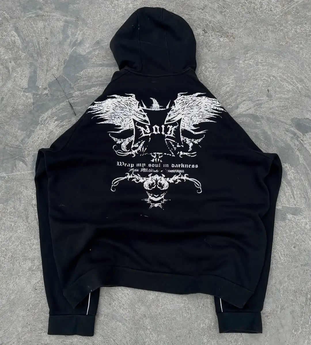 Niche Abstract Art Graffiti Watercolor Painting Oversized Printed Cotton Sweatshirts Men and Women Popular Street Tops Hoodies