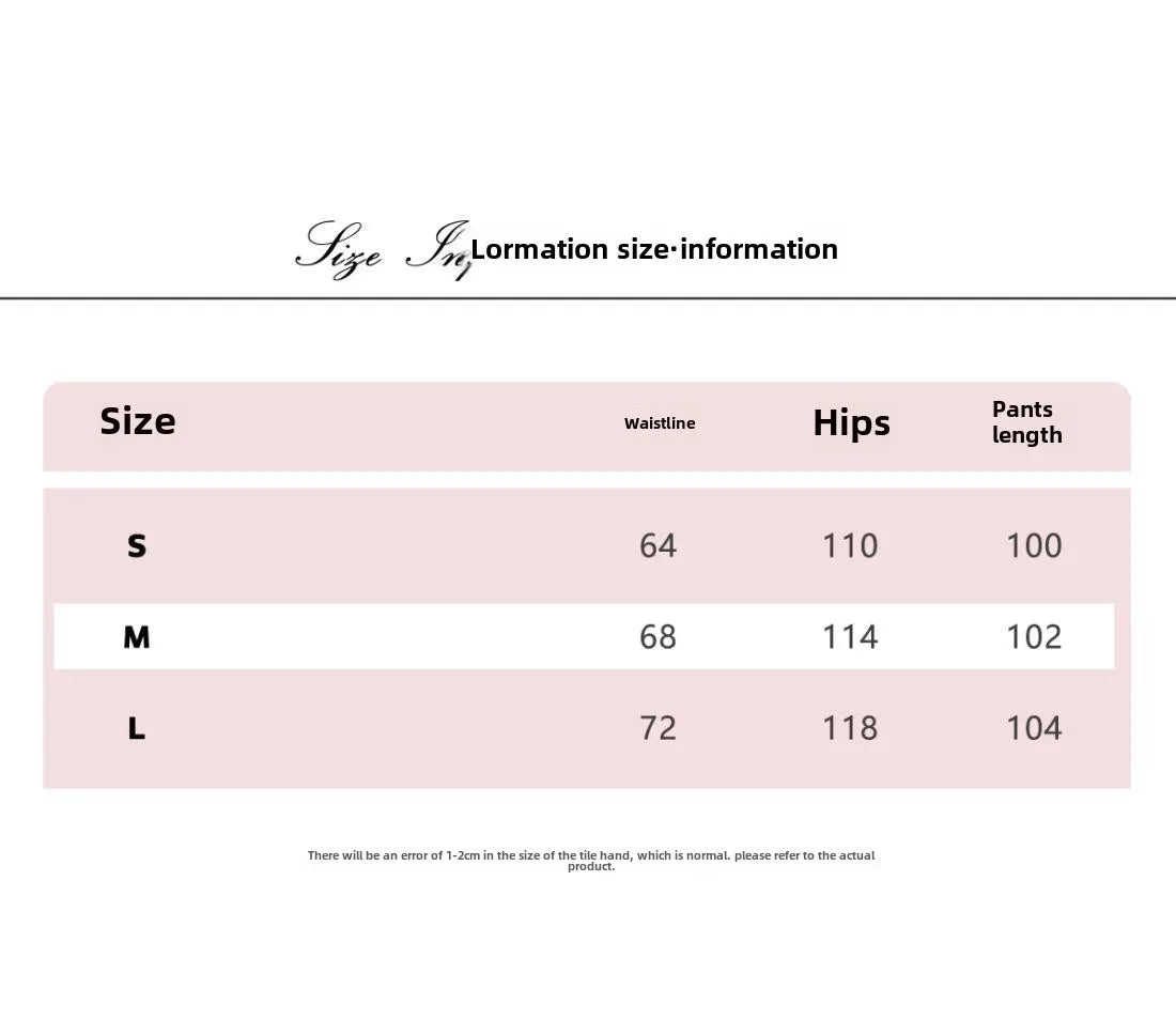 Dophee Original Spice Girls Elastic Waist All-match Loose Straight Wide Leg Pants Cute Bow Printed Splicing Lace Casual Trousers