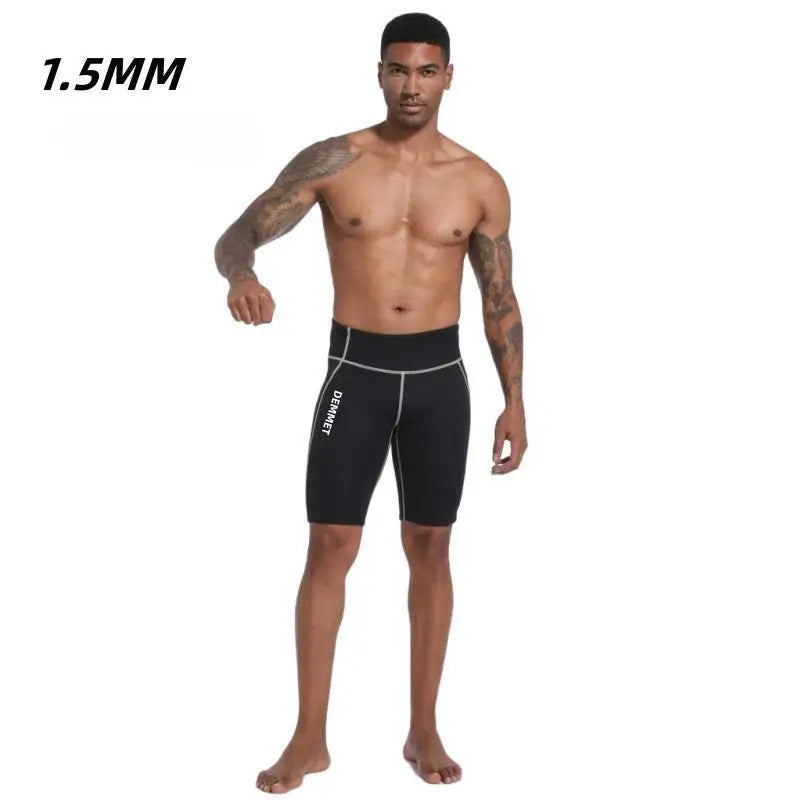 1.5MM/3MM CRSC Neoprene wetsuit Men Split Short Sleeve Shorts Diving Surfing Suit Women's Sun Protection Warm Swimming Suit