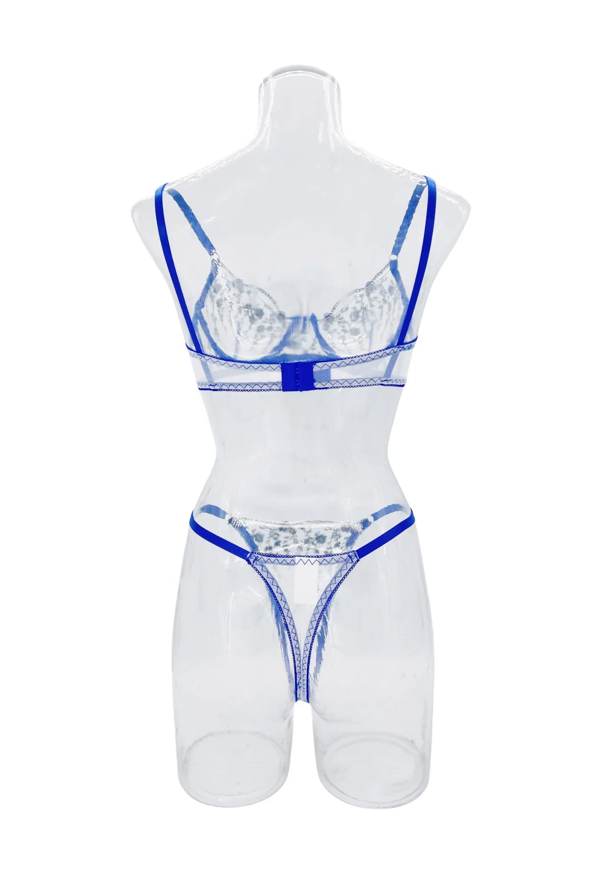 Sexy Women Lingeries Embroidery Floral Underwear Transparent Lace Short Low-waist Kits Sweet Delicate Fairy Bra Bra & Brief Sets