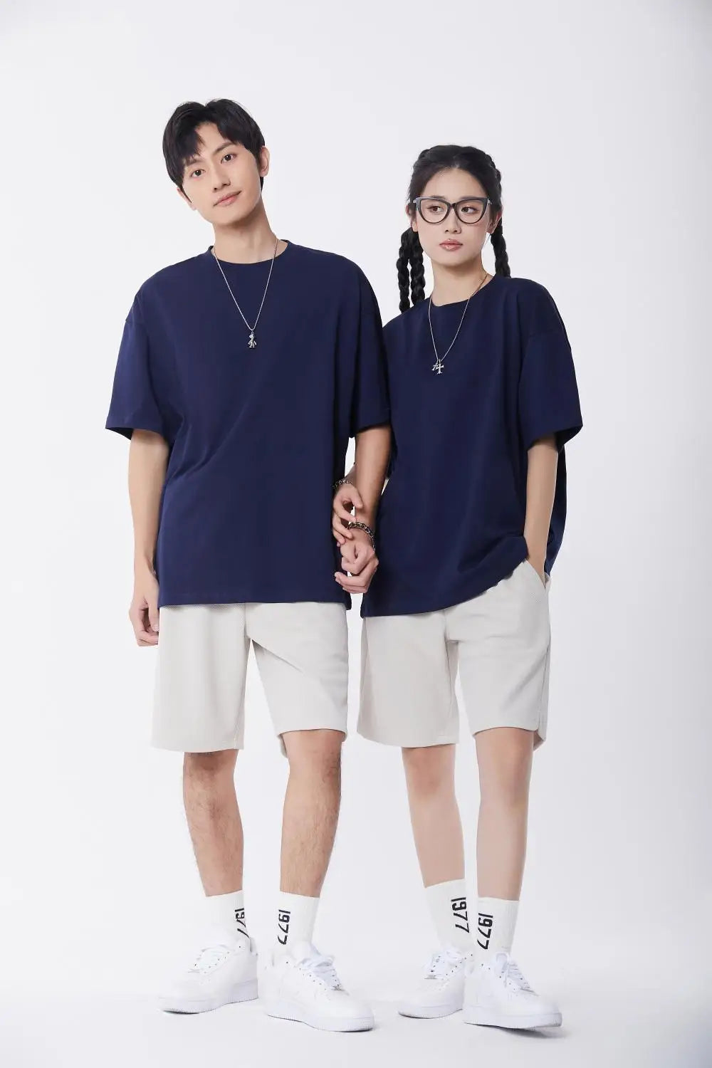 Oversized T Shirt for Men Women 280gsm Heavy Cotton Shirts Summer O-neck Oversize Tees Solid Casual Streetwear Fashion Clothing