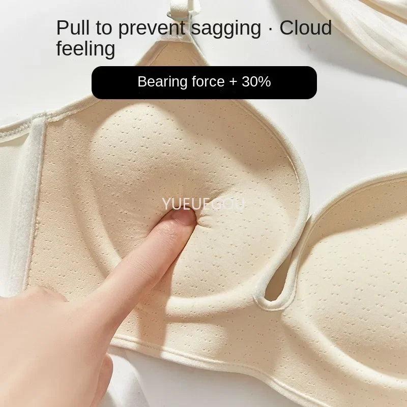 Natural Push Up Bra for Small Breasts Seamless Invisible Lingerie Ultra Thick 10cm Padding  No Marks Under Shirt, AA-A Cup Lift