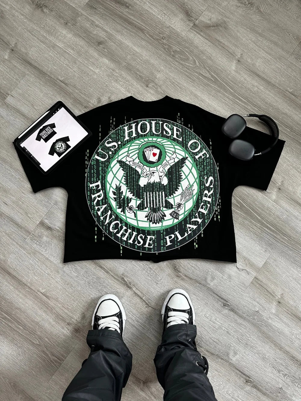 Y2K New Drop Sleeved Oversized T Shirt Harajuku Hip Hop Letter Graphics Print Short Sleeves Cotton Tops Mens Womens Clothes Tops