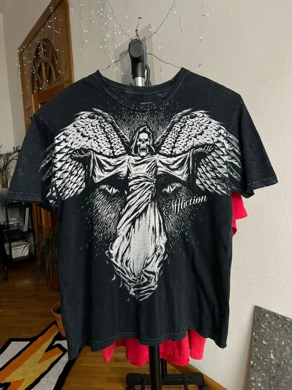 Oversized Loose Printed Cotton Heavy Duty Acid Wash T-Shirt Men's Rich New Trend Distressed Retro Custom Long Sleeve DTG T-Shirt