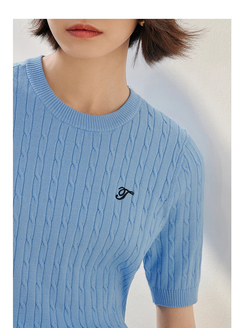 TOYOUTH  Women Knitwear 2025 Summer New Tops 8523801