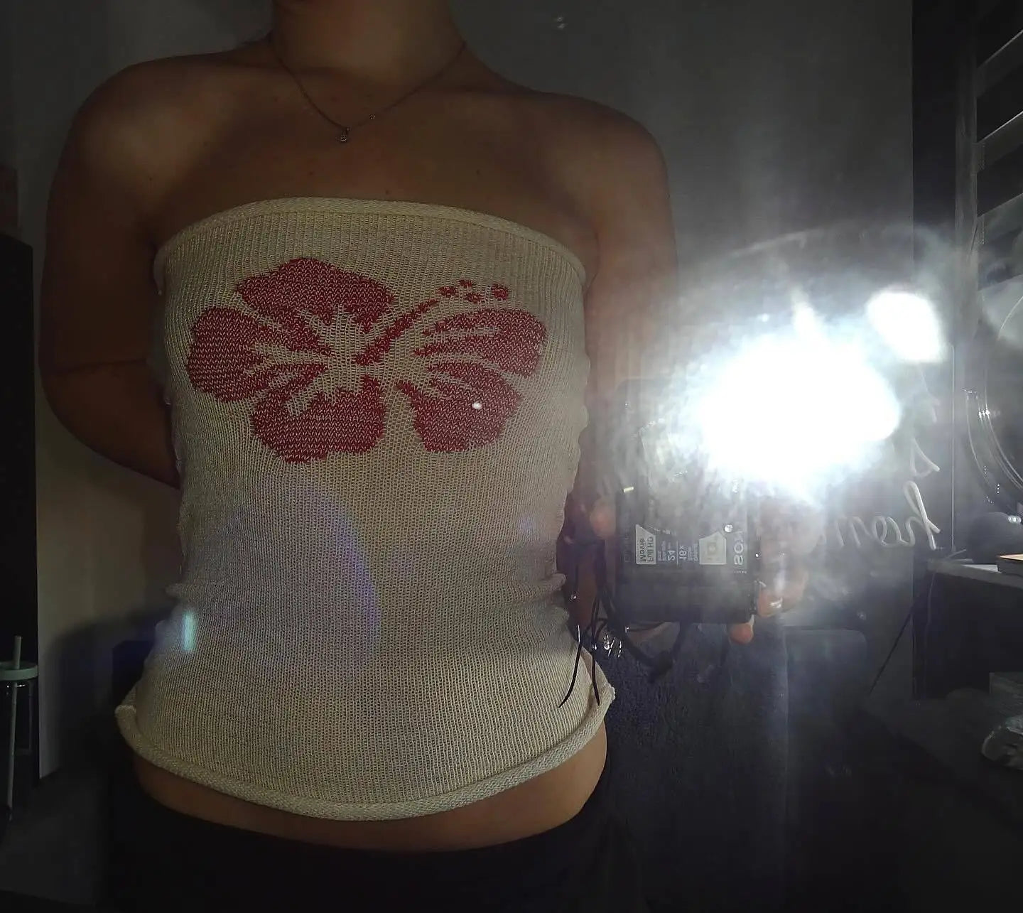 Sexy Hot Girl Tank Top Women Clothes Street Fashion Vintage Sleeveless Print Y2k Tops Knitted Tube Top Womens Tops