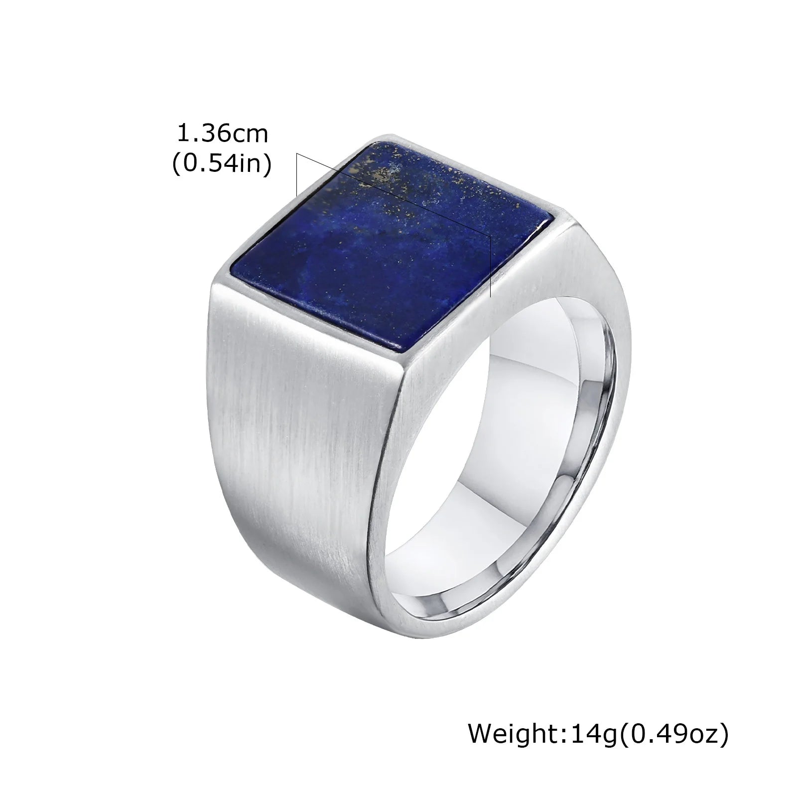 Punk Vintage Ethnic Rings for Men, Retro Viking Knot Rune Finger Band, Black Geometric Square Stone Signet Ring Jewelry
