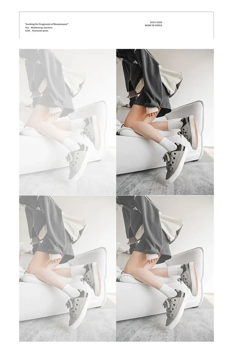 2025 trend men's casual shoes small white shoes board shoes Daddy shoes size