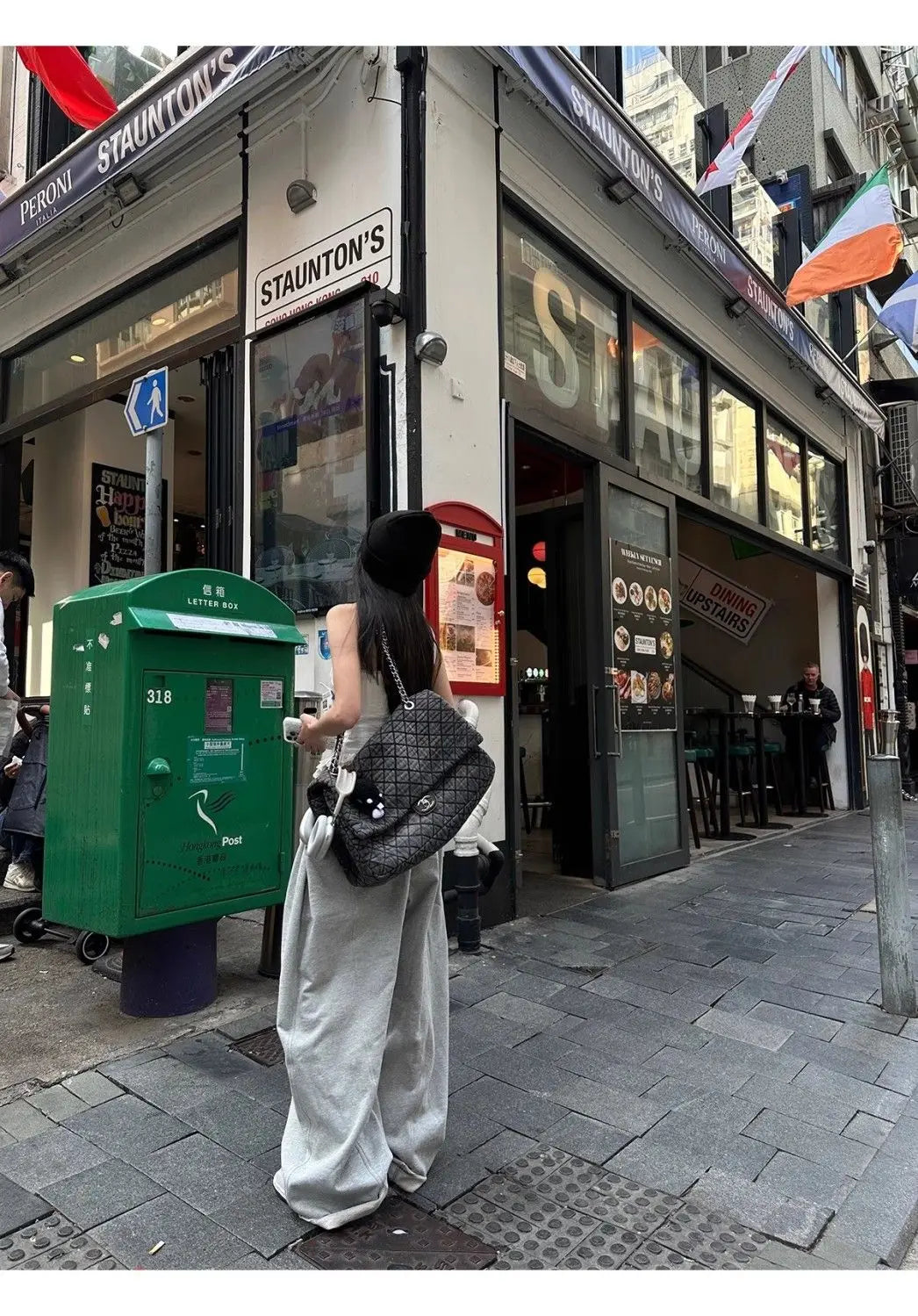 【 Wide Leg Fashion 】 Design Sense Grey Wide Leg Sanitary Pants for Women 2025 Spring Loose and Slim Versatile Casual Sports Pant