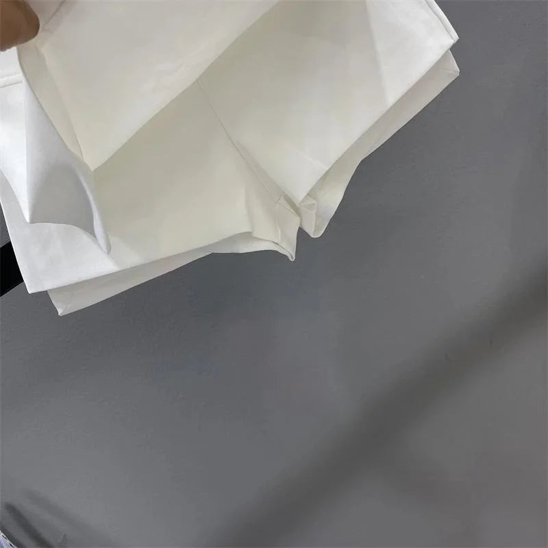 Limiguyue High Quality Brand Y2K A-Line Skirt Women Summer High Waist Mini Skort Split Office Short Skirt Slim Fit Sexy 197A