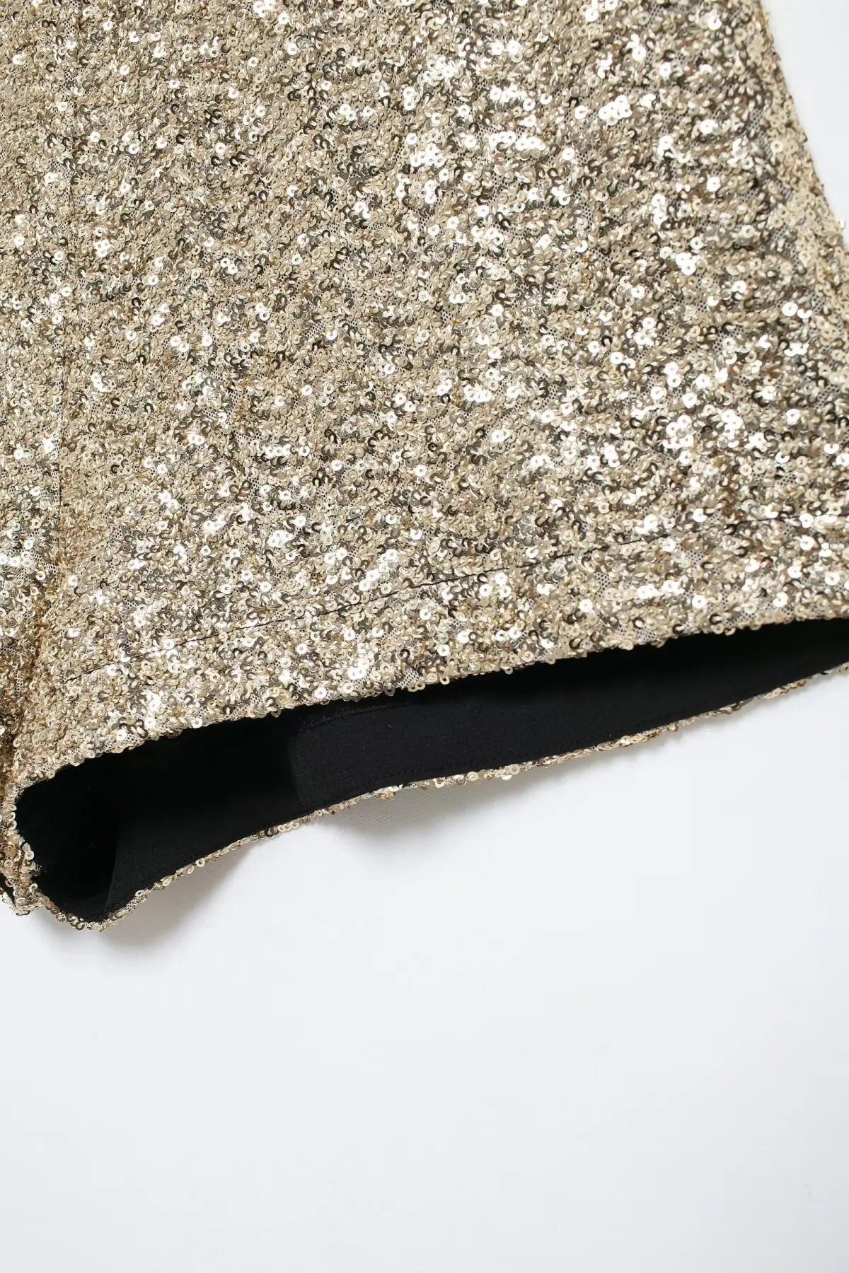 Taop&Za women's 2024 autumn and winter new pearl shorts solid color high commuting temperament shiny socialite mini pants