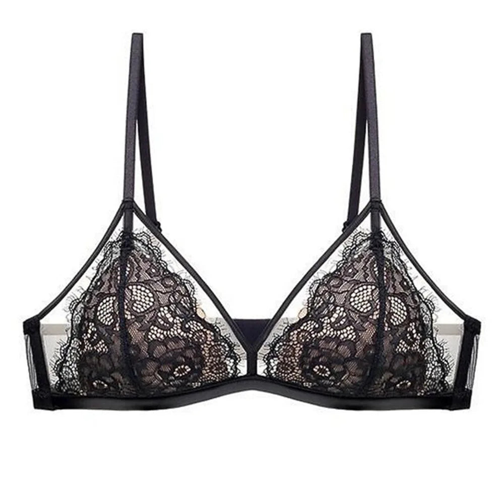 Women Lace Bra Padded Thin Lingerie Casual Ladies Underwear Elegant Daily Bralette
