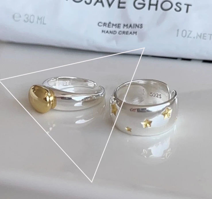 VENTFILLE 925 Sterling Silver Irregular Ring for Women Geometry Versatile Minimalism  Accessories Jewelry Gift Dropshipping