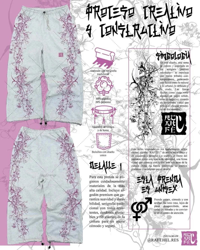 Casual Fashion Harajuku Hip-hop Gothic Punk Oversized Wide-leg Pants Men Y2K Streetwear Trousers Rock Baggy Straight Pants Women