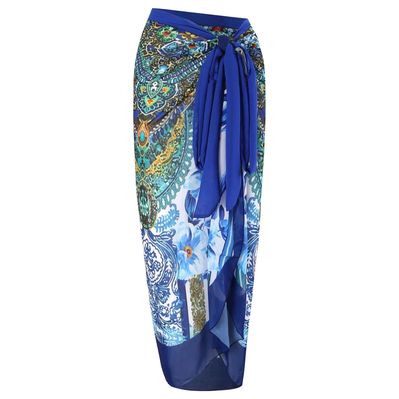 Retro One-Piece Swimsuit Set for Women with Chiffon Skirt Conservative Sexy Swimwear New 2025 Cross-Border AE Stock