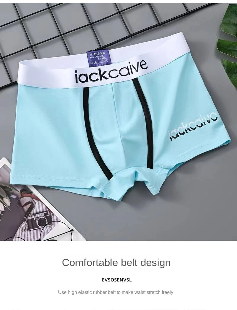 4Pcs Underwear Men's Boxer Shorts Sexy Panties Cotton Boxers Man Underpants Male Shorts Homme U Convex Lingerie Wholesale Lots