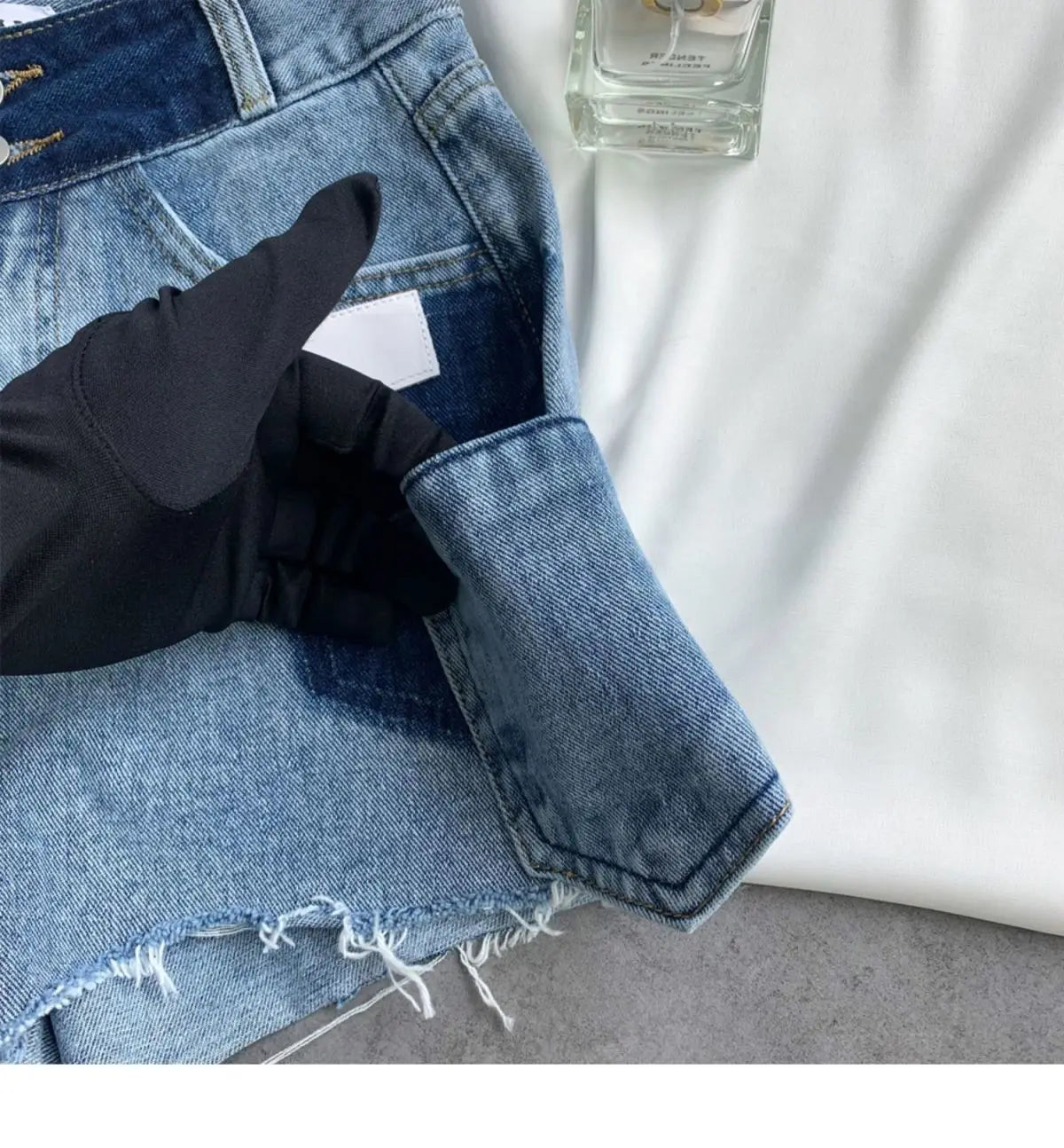 Shorts Women Irregular Washed Tassel Denim Summer Fashion Design High Waist Hot Patchwork Sexy Clothing Simple Casual Aesthetic