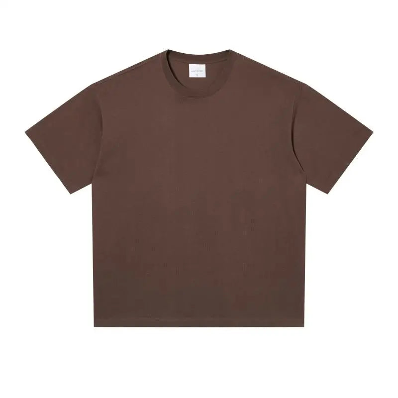 Oversized T Shirt for Men Women 280gsm Heavy Cotton Shirts Summer O-neck Oversize Tees Solid Casual Streetwear Fashion Clothing