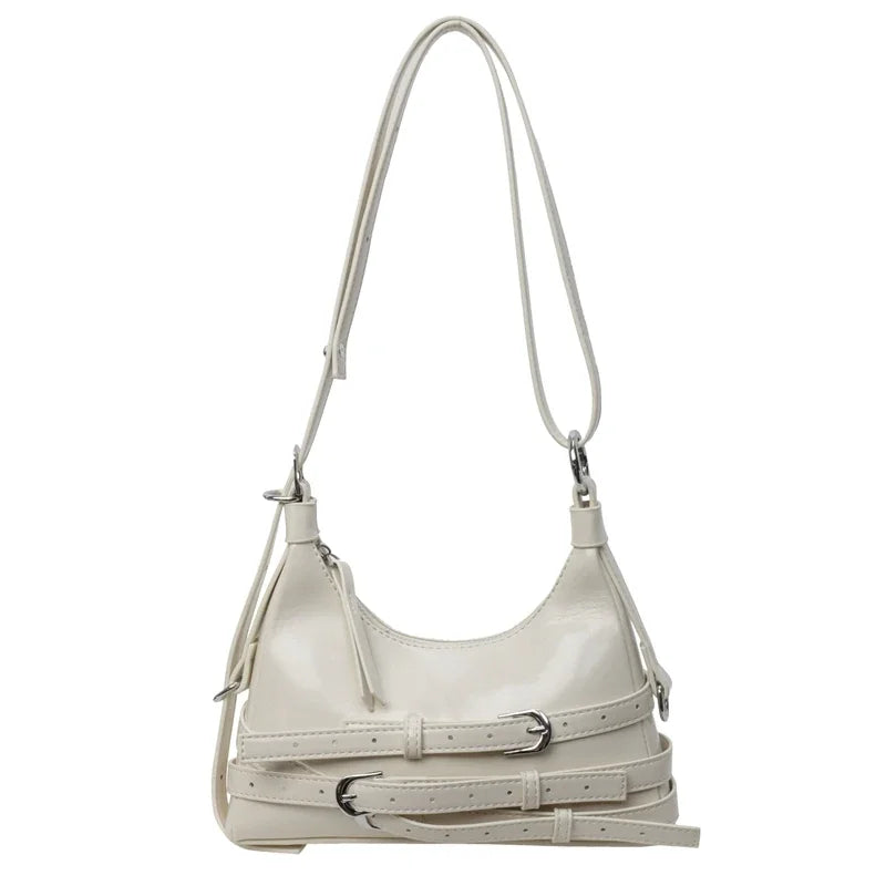 Fashion Sewing Thread Shoulder Bags Solid Soft 2024 Hot Sale Bags for Women Interior Compartment Zipper Pu Women's Handbags