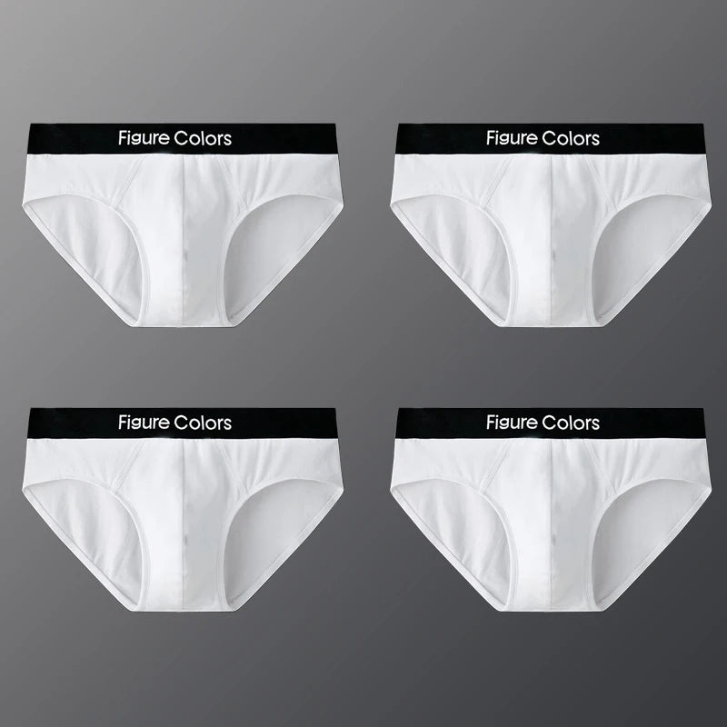 4pcs Men's Briefs Underwear Sexy Antibacterial Men's Panties Underpants Male U Convex boxer briefs for Man Absorbent Elastic