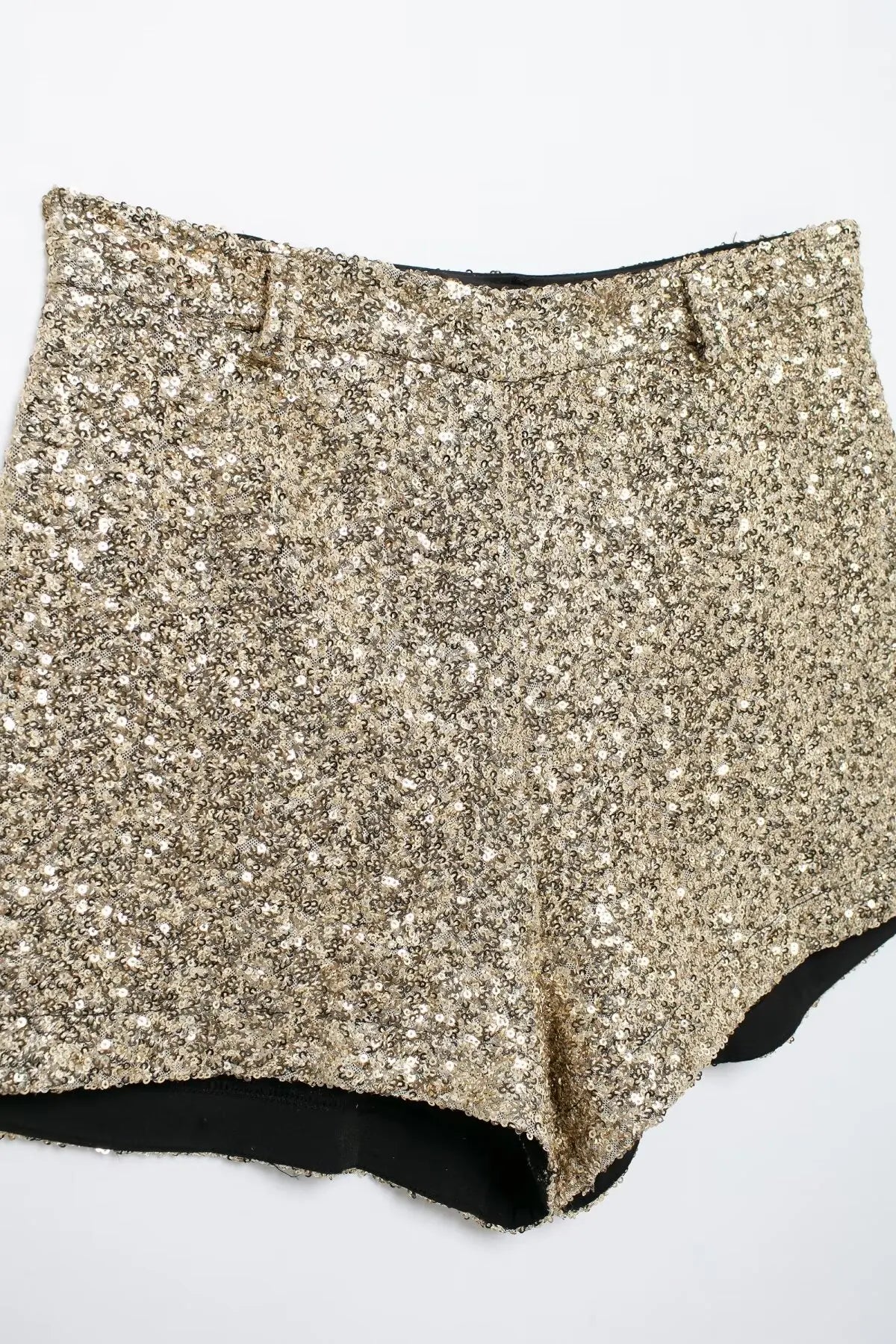 Taop&Za women's 2024 autumn and winter new pearl shorts solid color high commuting temperament shiny socialite mini pants