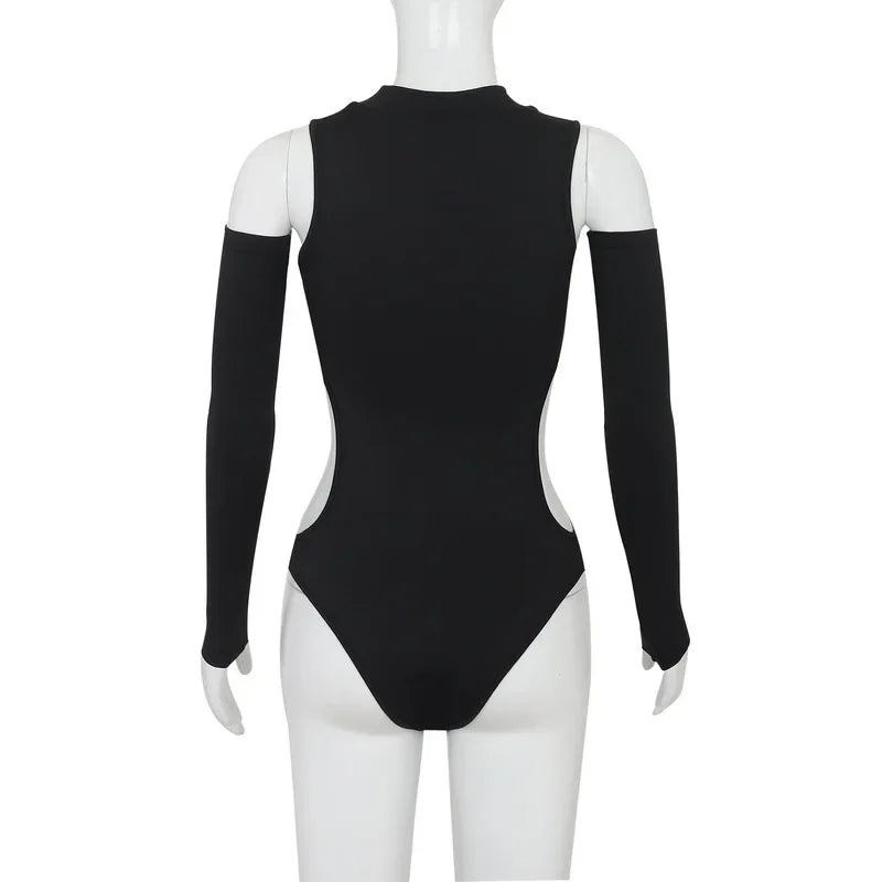 Sexy Summer Onesie Long Sleeve Women's Fashion Y2K Top And Bottoms Pure Desire Spicy Girl Cute Cat Patterned Women's Jumpsuit