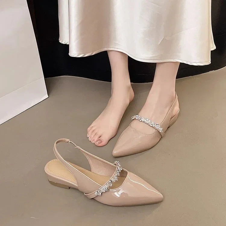 Plump Foot Big Size Single Shoes Small Heel Winter Ankle Booties round Toe Women Boots Furry Insole Rubber Outsole Solid Color