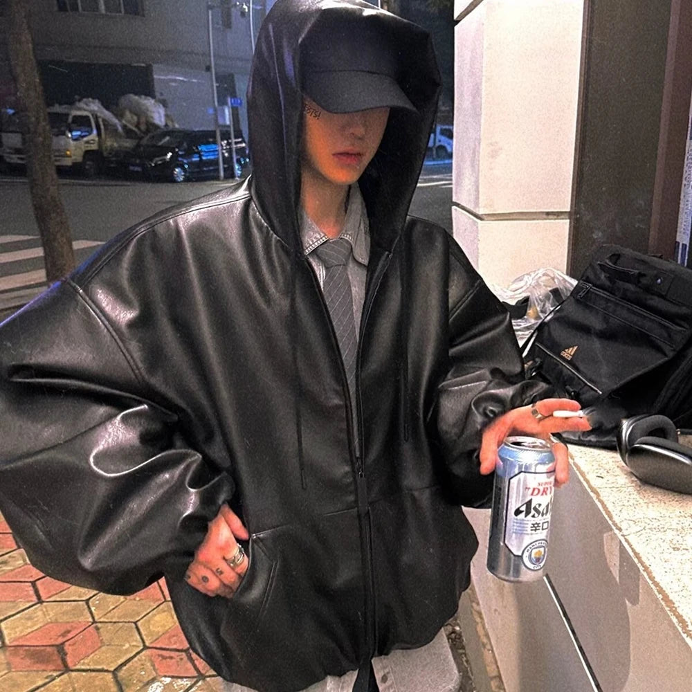 SAINT OF MICHAEL Fashion Streetwear Best Quality Cortex Coat Casual Loose Oversize Tops Vintage Solid Color Jacket For Men