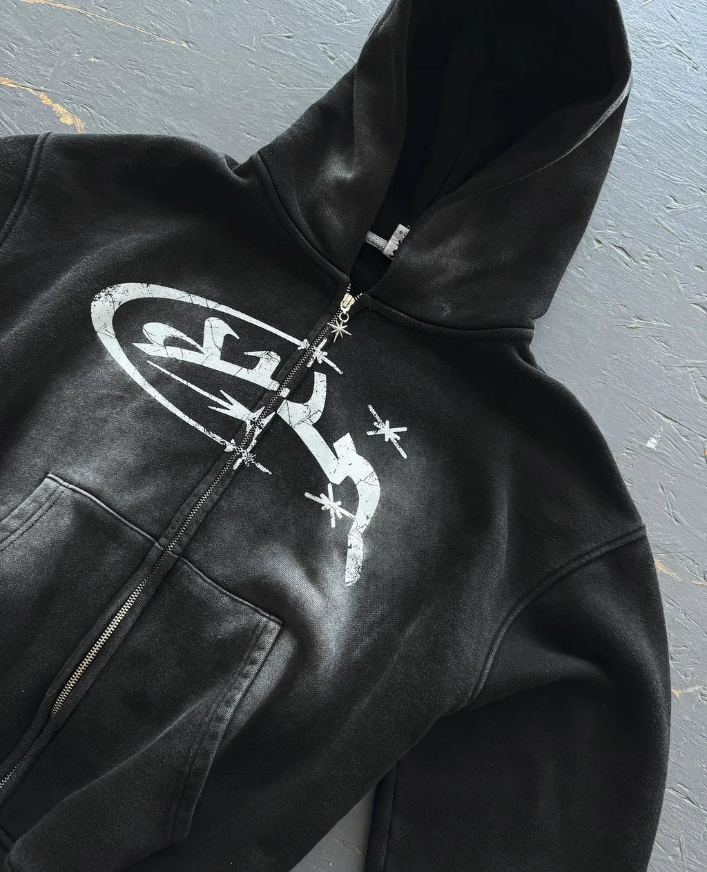 Y2k Zip Up Hoodies Vintage Fashion Print New Harajuku Hip Hop Long Sleeve Coats Loose Hooded Sweatshirt Men and Women Streetwear